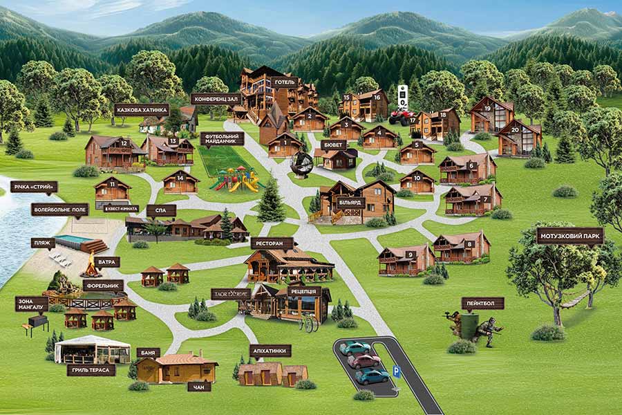 Карта TAOR Карпаты
